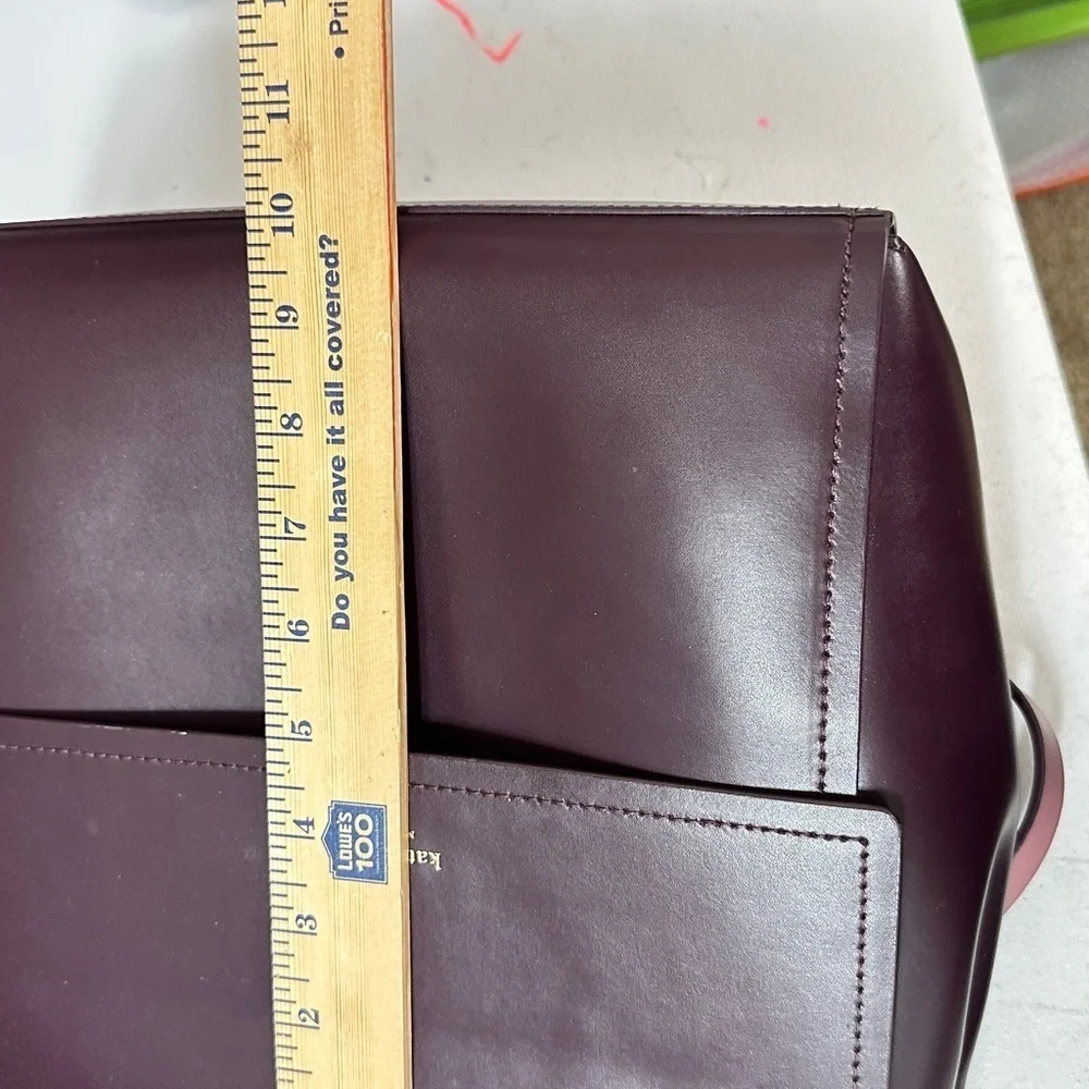 Kate Spade Leather Backpack Burgundy